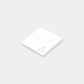 Post-it® Symbole d'alchimie de l'élément d'air émietté (Incliné)