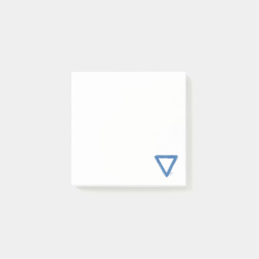 Post-it® Symbole d'alchimie des éléments d'eau ondulée (Devant)