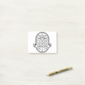 POST-IT® SYMBOLE DE BADGE ZODIAC CAPRICORN STROKE (Sur un bureau)
