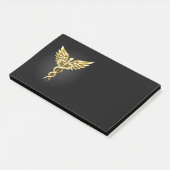 Post-it® Symbole de caducée polygonal or (Incliné)