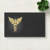 Post-it® Symbole de caducée polygonal or (Bureau)