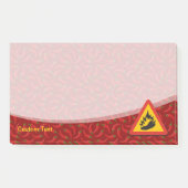 Post-it® Symbole de danger de poivre chaud (Devant)