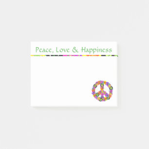 Post-it® SYMBOLE DE LA PAIX L'AMOUR ET LE Bonheur