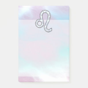 Post-it® Symbole de Leo Zodiac sur Pastels Style Nacre Impr