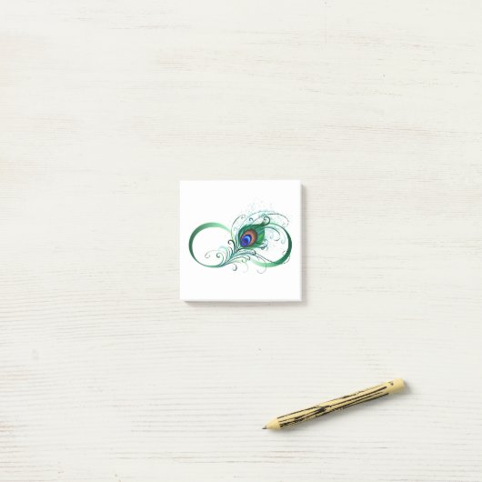 Post-it® Symbole de l'Infinity (Sur un bureau)