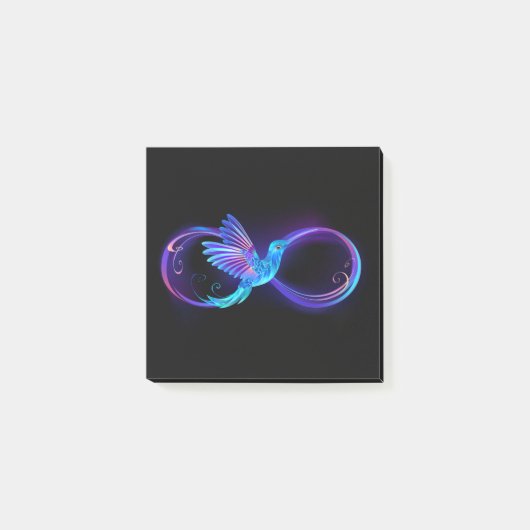Post-it® Symbole de Neon Infinity par Glowing Hummingbird (Devant)