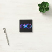 Post-it® Symbole de Neon Infinity par Glowing Hummingbird (Bureau)