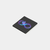 Post-it® Symbole de Neon Infinity par Glowing Hummingbird (Incliné)