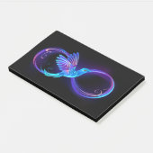 Post-it® Symbole de Neon Infinity par Glowing Hummingbird (Incliné)