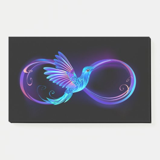 Post-it® Symbole de Neon Infinity par Glowing Hummingbird (Devant)