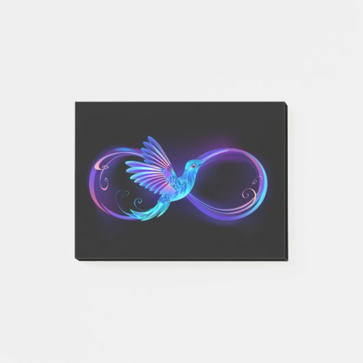 Post-it® Symbole de Neon Infinity par Glowing Hummingbird (Devant)