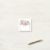 Post-it® Symbole de pendaison à fleurs victorien (Sur un bureau)