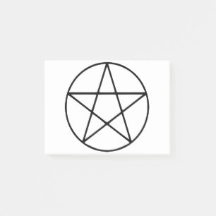 Post-it® Symbole de pentagramme - Forme d'étoile à cinq poi
