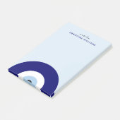 Post-it® Symbole de protection des yeux bleus personnalisés (Incliné)