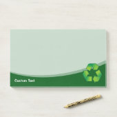 Post-it® Symbole de recyclage (Sur un bureau)