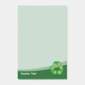 Post-it® Symbole de recyclage (Devant)