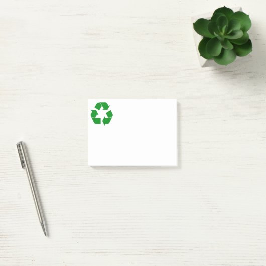 Post-it® Symbole de recyclage - Vert (Bureau)