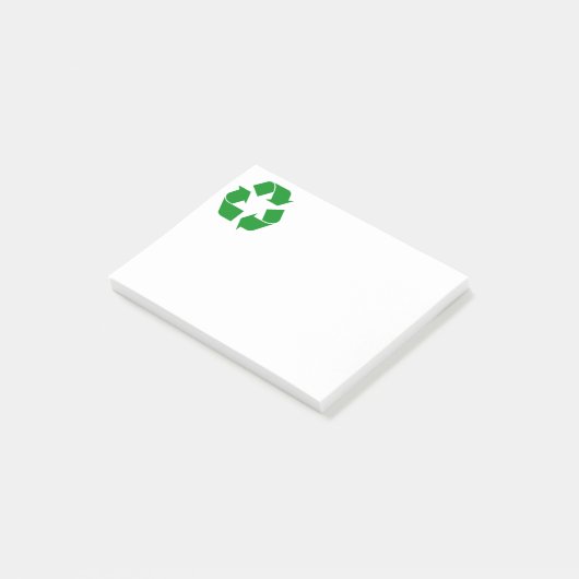 Post-it® Symbole de recyclage - Vert (Incliné)