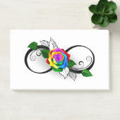 Post-it® Symbole d'infini avec Rose arc-en-ciel (Bureau)
