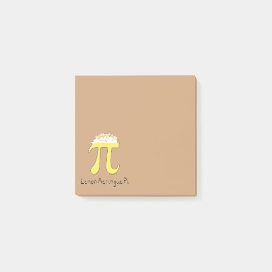 Post-it® Symbole Fantaisie Humour citron Pi (Devant)