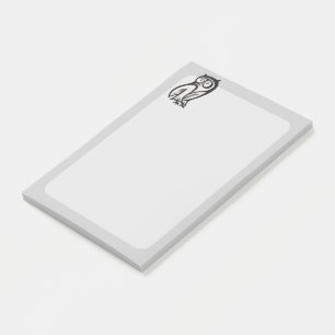 Post-it® Symbole hibou noir