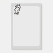 Post-it® Symbole hibou noir (Devant)