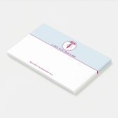 Post-it® Symbole Médicale simple Red Caduceus Nurse (Incliné)