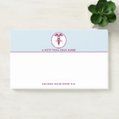 Post-it® Symbole Médicale simple Red Caduceus Nurse (Bureau)