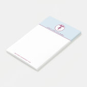 Post-it® Symbole Médicale simple Red Caduceus Nurse (Incliné)
