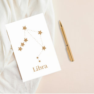 Post-it® Symbole moderne Zodiac Gold Libra Air de l'éléme
