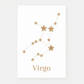 Post-it® Symbole moderne Zodiac Gold Virgo | Élément Terre (Devant)