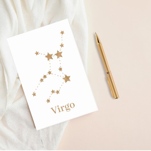 Post-it® Symbole moderne Zodiac Gold Virgo | Élément Terre