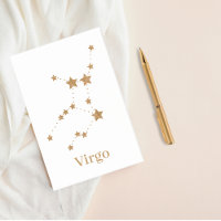 Symbole moderne Zodiac Gold Virgo | Élément Terre