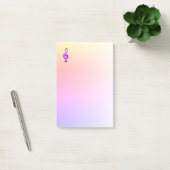 Post-it® Symbole musical Purple Treble Clef Ombre rose (Bureau)
