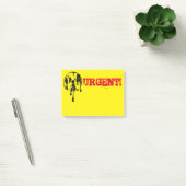 Post-it® Symbole nucléaire radioactif de risque de fusion (Bureau)