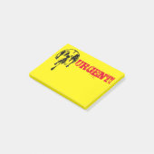 Post-it® Symbole nucléaire radioactif de risque de fusion (Incliné)