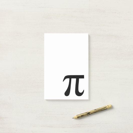 Post-it® Symbole Pi (Sur un bureau)