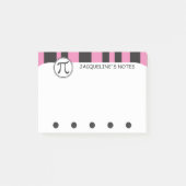 Post-it® Symbole Pi personnalisé Math thème PINK (Devant)