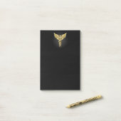 Post-it® Symbole Polygonal Or Caduceus (Sur un bureau)