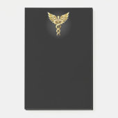 Post-it® Symbole Polygonal Or Caduceus (Devant)