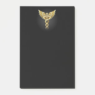 Post-it® Symbole Polygonal Or Caduceus