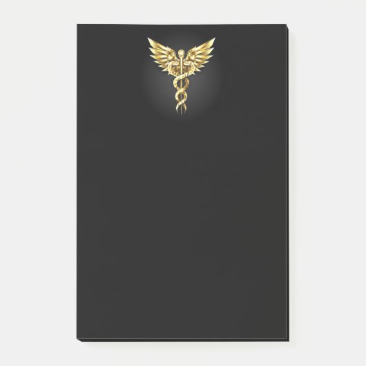 Post-it® Symbole Polygonal Or Caduceus (Devant)