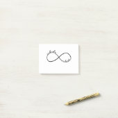 Post-it® SYMBOLE SYMBOLE T-shirt Yogi Inhale Exhale Infinit (Sur un bureau)