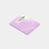 Post-it® SYMBOLE VÉTÉRINAIRE DE CADUCE D'OR / Lilac rose (Incliné)