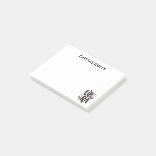 Post-it® Symbole Zodiaque de la Libra personnalisée Notes p (Incliné)