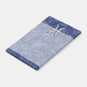 Post-it® Symbole Zodiaque Pisces sur Camo numérique bleu ma (Incliné)