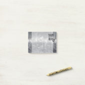 Post-it® Symbole Zodiaque Scorpio Argent Style Métal Déchir (Sur un bureau)