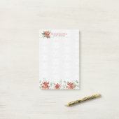 Post-it® Symboles de Noël et fleurs (Sur un bureau)