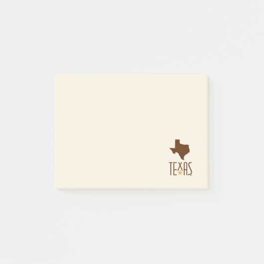 Post-it® Symboles du Texas, Etat du Texas, brun (Devant)