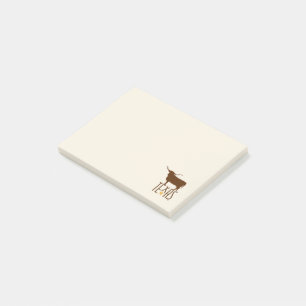 Post-it® Symboles du Texas, Longhorn, marron